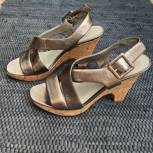 Franco Sarto Silver Sandals